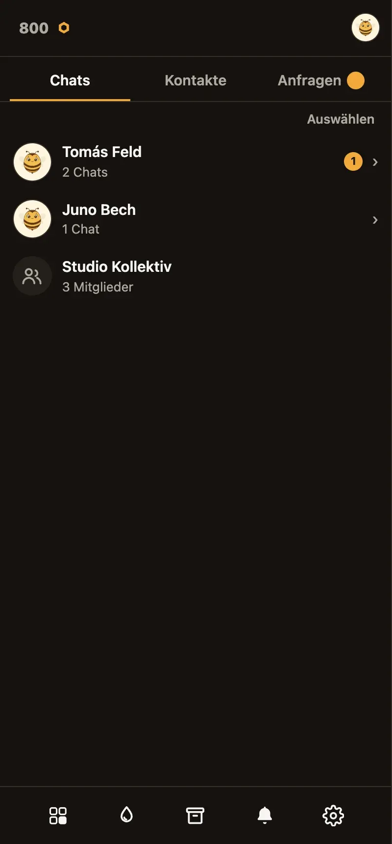 The “Requests” tab in Hive.