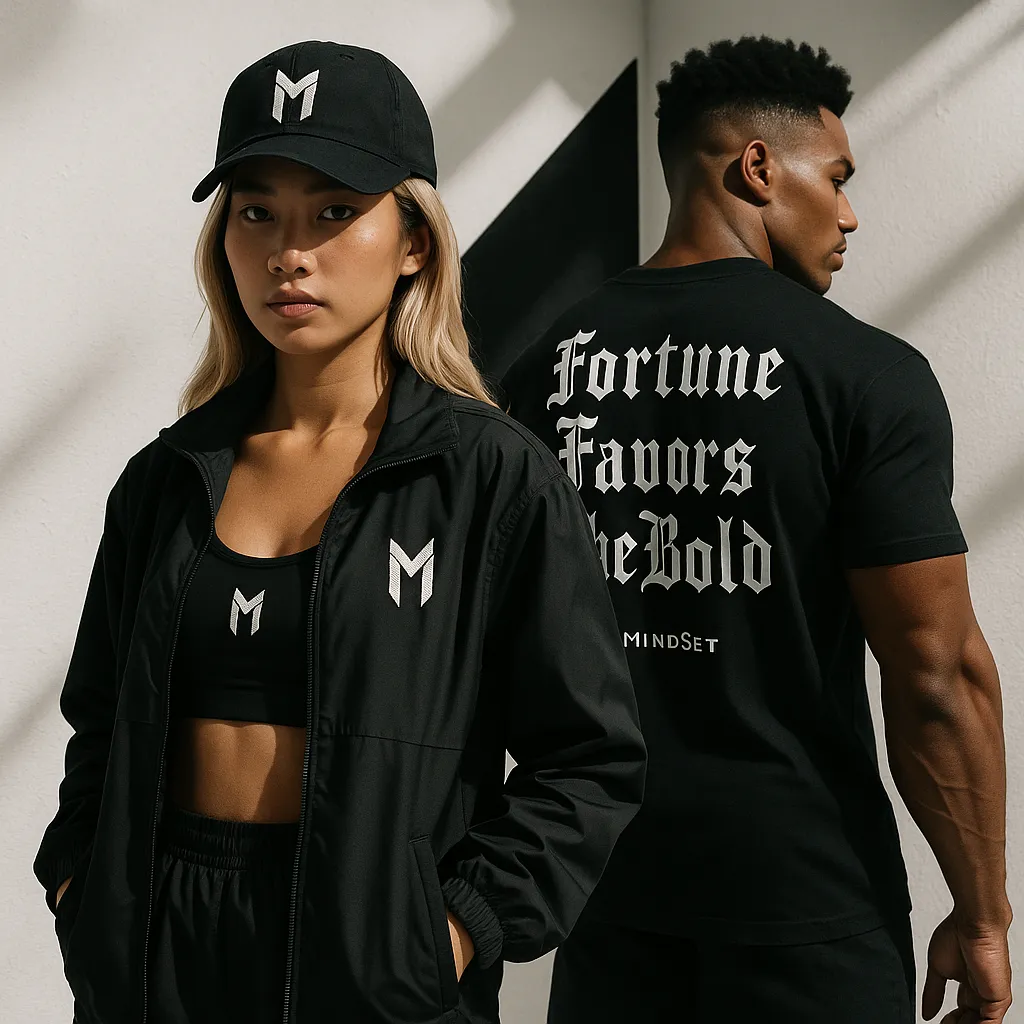 Raw AI-generated ad visual for the Mindset Studio store, before polish