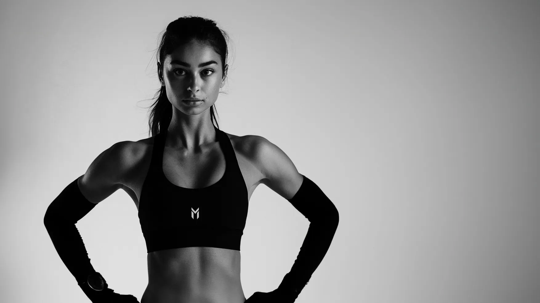 Early AI collection banner for the Mindset Studio women's line in black