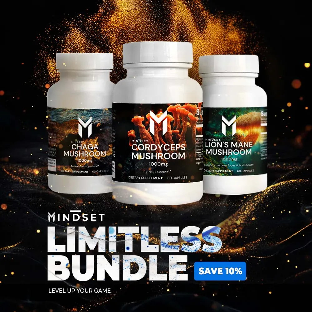 Early Mindset Studio bundle collage of AI background and product mockups
