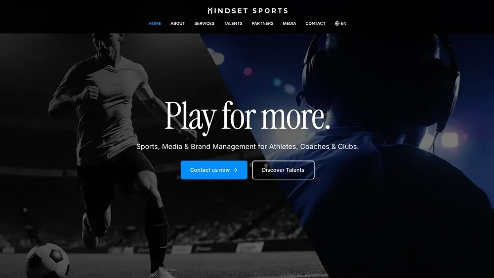 Mindset Sports — Website