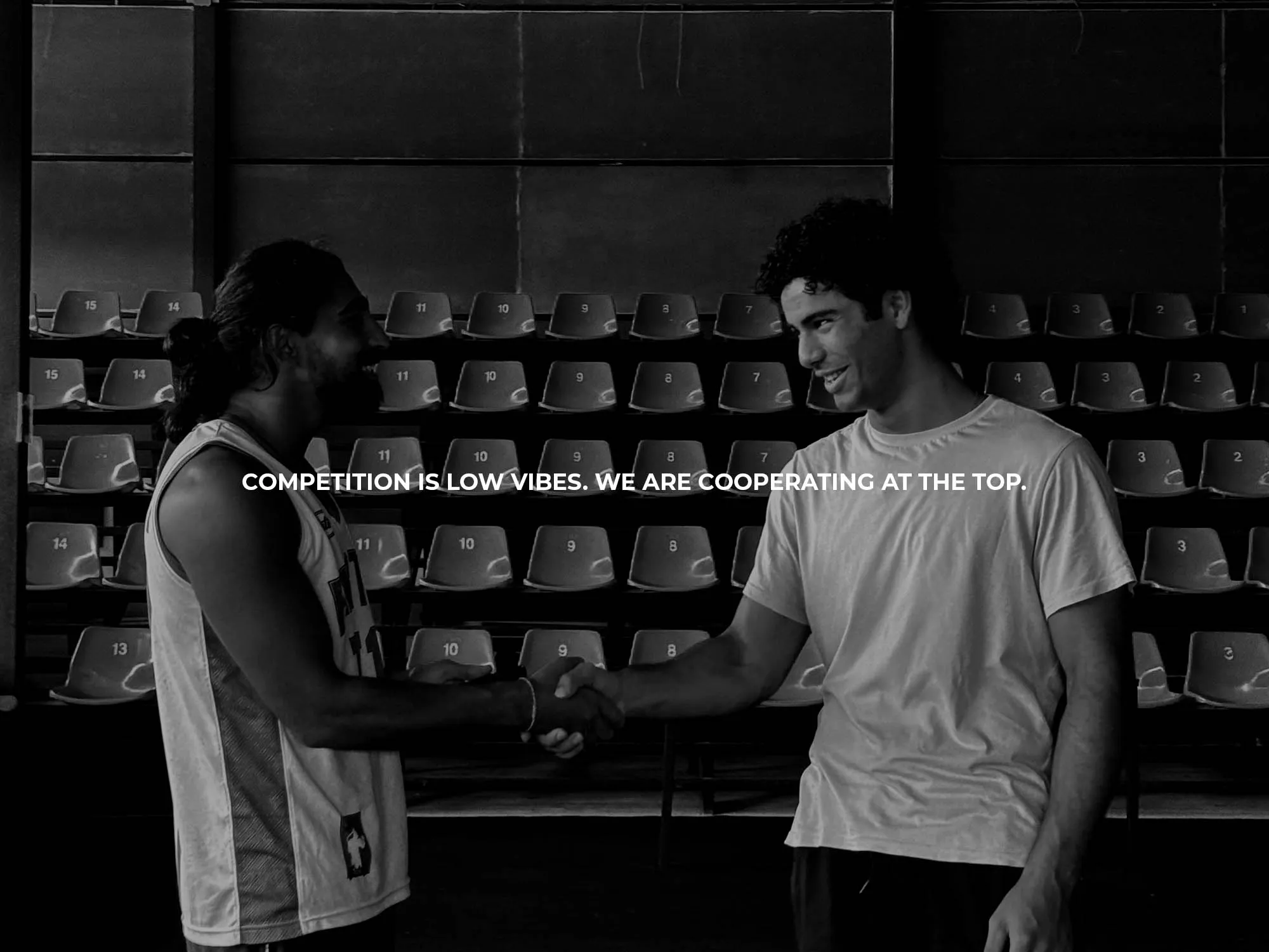 Early Mindset Studio “Cooperating at the Top” banner, shot on Phuket's fighting street