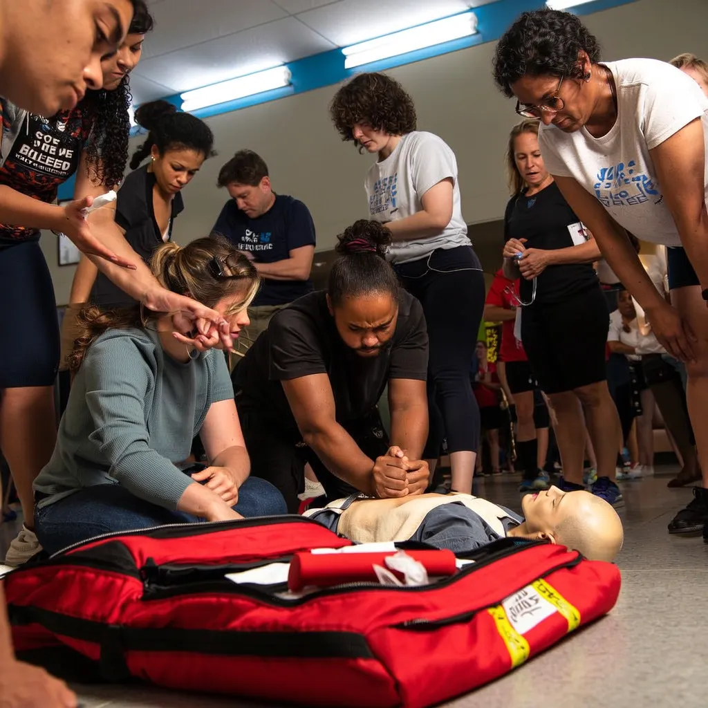 Protivex about image: someone learning first aid, knowledge saving lives