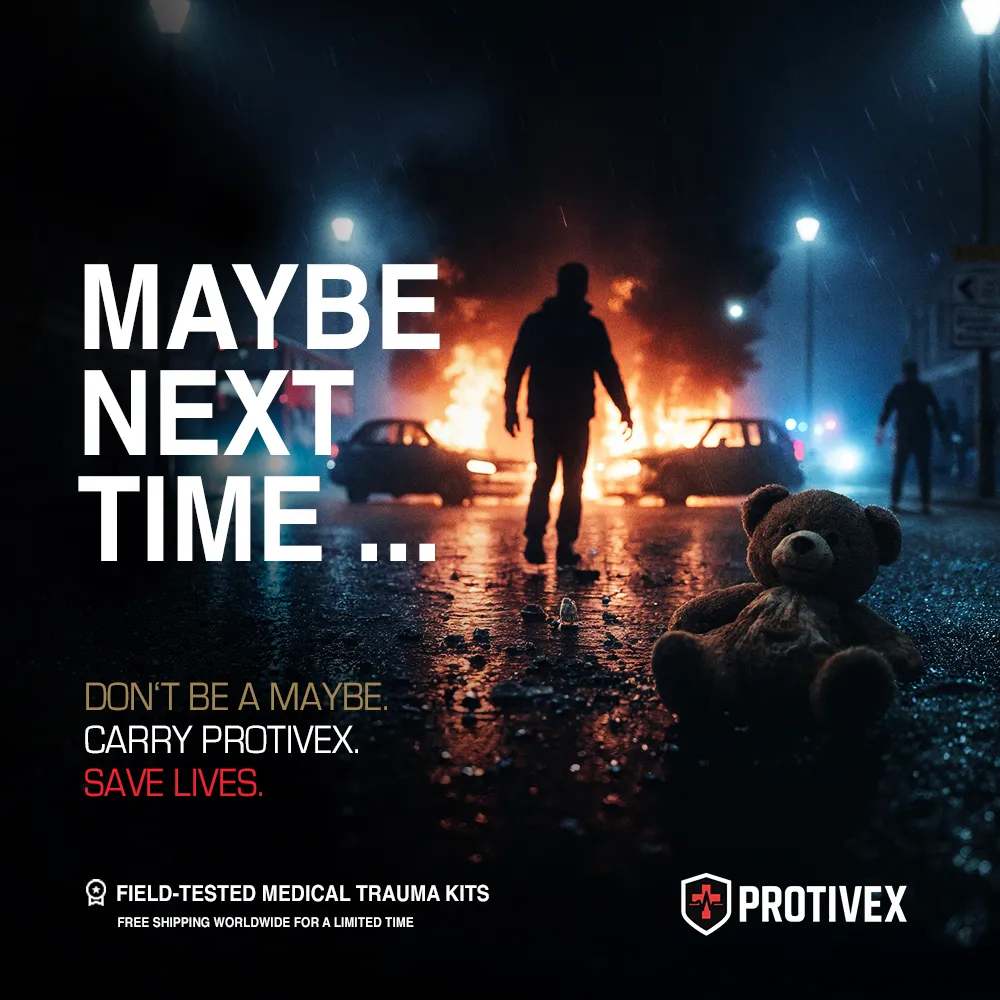Emotional Protivex campaign image with a teddy bear hinting at the worst case