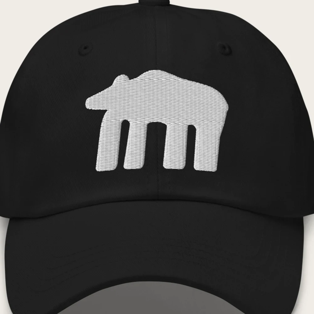 Bear Dad-Cap — Close-up on the piece