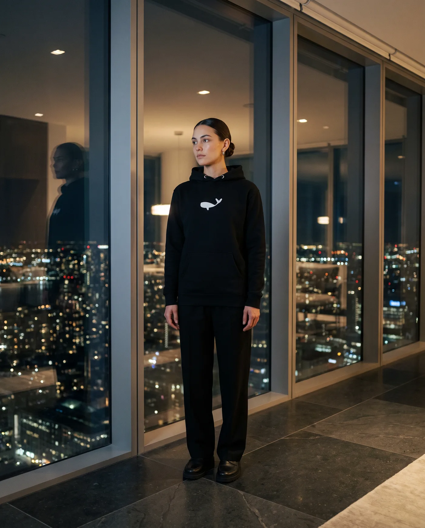 Whale Hoodie — Worn